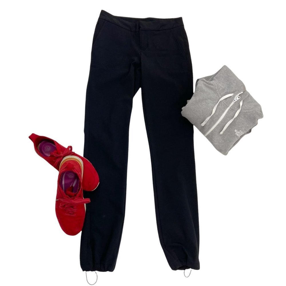 Athleta Black Track Pants Joggers - Picture 2 of 6